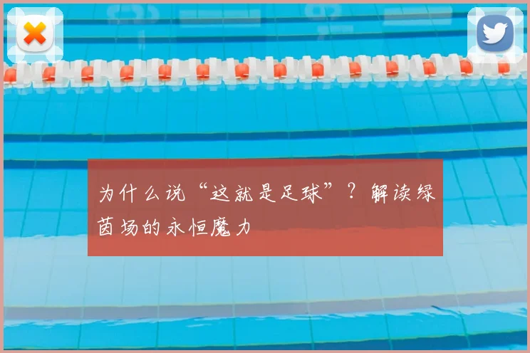 为什么说“这就是足球”?解读绿茵场的永恒魔力